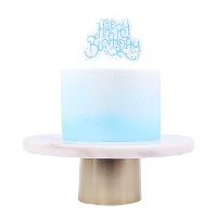 Vela de Happy Birthday brillante de 9,5 x 7,5 cm - PME - 1 unidad