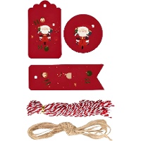 Etiquetas para regalo de Papá Noel - 25 piezas
