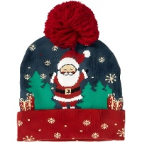 Gorro de Papá Noel y pompón