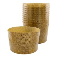 Molde para panettone de 0,5 kg desechable - 10 unidades