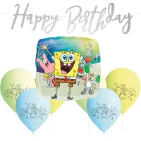 Pack de decoración para fiesta de Bob Esponja - 14 piezas