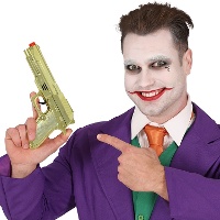 Pistola de 22 cm dorado metálico