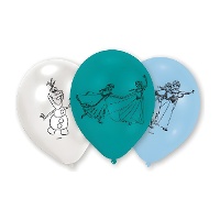 Globos de látex de Frozen de 23 cm - 6 unidades