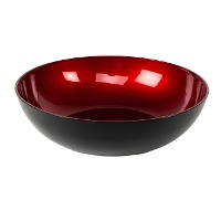Ensaladera de 30 x 30 x 9 cm rojo