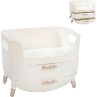 Organizador de maquillaje con 2 cajones de 26,5 x 18 x 20,5 cm