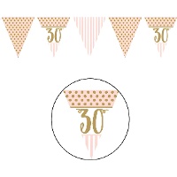 Banderín de Pink Chic cumpleaños - 3,70 m