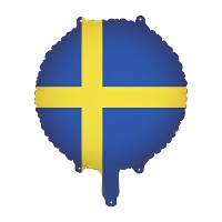 Globo de bandera de Suecia de 35 cm