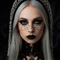 Joyas adhesivas faciales de murciélago para halloween