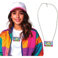 Collar de cassette retro de años 90