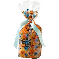 Bolsa para dulces de calabazas y calaveras de 12,5 x 24 cm - 20 unidades
