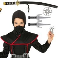 Set de ninja con sable - 4 unidades