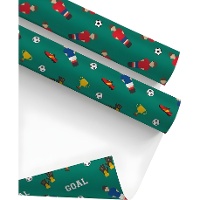 Papel de regalo de Fútbol de 5 x 0,70 m - 1 unidad