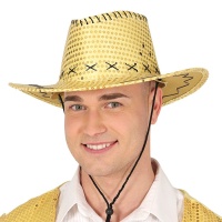 Sombrero vaquero con lentejuelas de colores