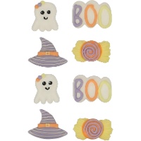 Figuras de azúcar de Halloween de fantasma y bruja - Wilton - 8 unidades