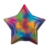 Globo iridiscente estrella de 48 cm - Anagram - 1 unidad