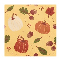 Servilletas de Otoño de 16,5 x 16,5 cm - 20 unidades