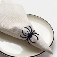 Anillo para servilleta de metal de araña - 1 unidad