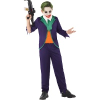 Disfraz payaso traje morado para niño