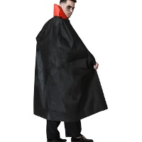 Capa de vampiro con cuello para adulto - 1,40 m