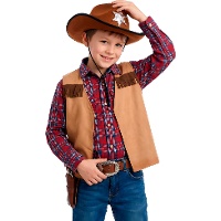 Chaleco de indio o vaquero para niño