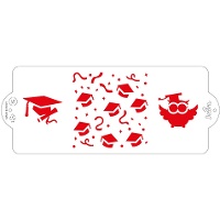 Stencil de Graduación de 10 x 25 cm - Decora