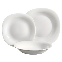 Vajilla cuadrada - 18 piezas