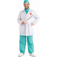 Disfraz de médico cirujano para adulto