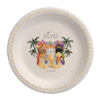 Platos de 23 cm de los 3 Reyes Magos - 6 unidades