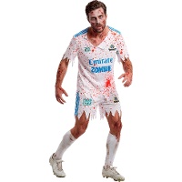 Disfraz de futbolista zombie para hombre