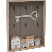 Cuelga llaves decorativo Casitas con llave - Dcasa