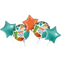 Bouquet de Dinosaurio Happy Birthday - 5 unidades