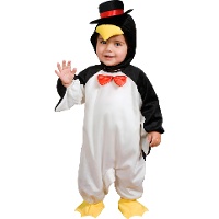 Disfraz de pingüino con pajarita para bebé