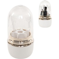 Organizador de maquillaje giratorio 360° de 11,5 x 11,5 x 24,5 cm