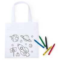 Bolsa para colorear del Espacio exterior con ceras