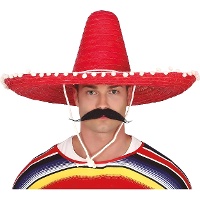 Sombrero de mejicano de 60 cm con borlas