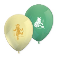 Globos de látex de Winnie the Pooh en naturaleza - 8 unidades