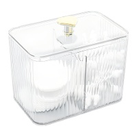 Algodonera para bastoncillos y algodón con tapa