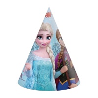Sombreros de Frozen azul - 6 unidades