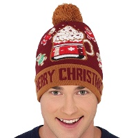 Gorro navideño de galleta de jengibre