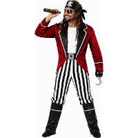 Disfraz de pirata corsario inglés para hombre