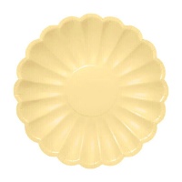 Platos con forma de flor de 18 cm - 8 unidades