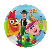 Platos de La Granja de Zenon de 18 cm - 8 unidades