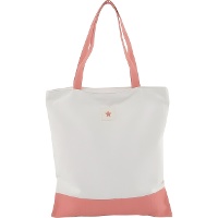 Bolsa de tela bicolor con cremallera - 1 unidad