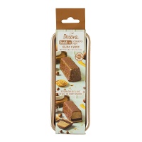 Molde rectangular de 21 x 8 x 5,8 cm para pan rosa dorado - 1 unidad