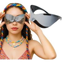 Gafas futuristas efecto espejo