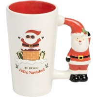 Taza de 470 ml de Papá Noel con asa
