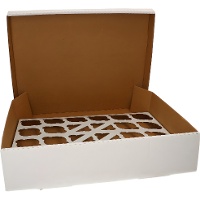Caja para 24 cupcakes rectangular - 10 unidades
