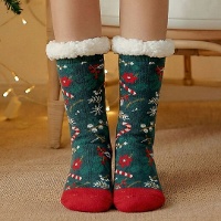 Calcetines de estampado navideño - talla 36-42 - 1 par
