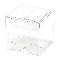 Caja cuadrada transparente de 5 cm - 10 unidades