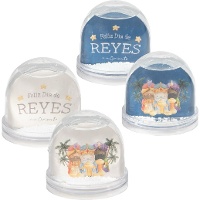 Bola de nieve portafotos de Reyes Magos - 1 unidad